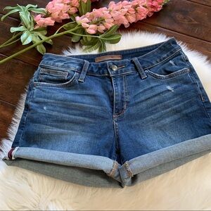 Joe’s Jeans▪️Rolled up Mid rise Medium Wash Shorts. Sz 27‎